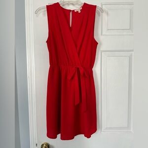 Red mini dress - size: medium
